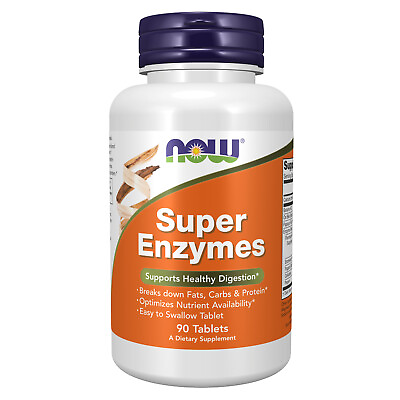 #ad NOW FOODS Super Enzymes 90 Tablets $15.75