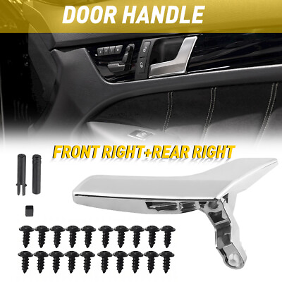 #ad Upgraded Inside Door Handle Repair Kit For Mercedes W204 X204 Matte Silver Right $11.87