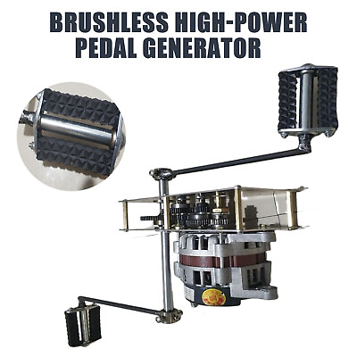 #ad 2000W AC permanent magnet brushless power pedal generator DC battery charging $349.59