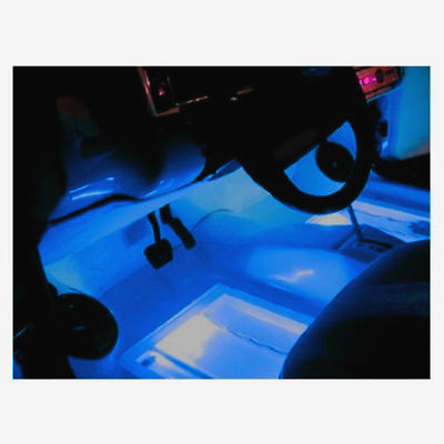 #ad 2 ULTRA BRIGHT INTERIOR IN CAR BLUE LED LIGHTS NEONS AU $14.40