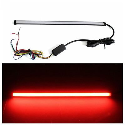 #ad Motorcycle LED Strip Sequential Universal Turn Signals Brake Stop Tail Light US $15.87