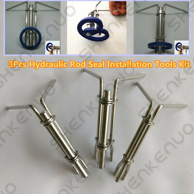 #ad 3 Sizes Car Hydraulic Cylinder Piston Rod Seal U cup Installation Tool Kit $26.99