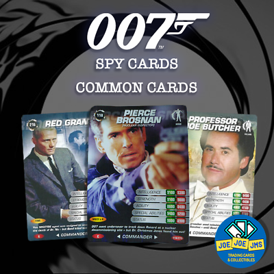 #ad James Bond 007 Spy Cards COMMANDER COMMON SINGLES Restocked 2008 GBP 0.99