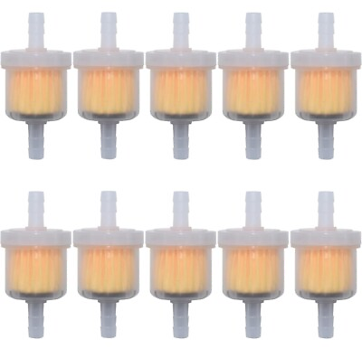 #ad 10PCS Motor Inline Gas Oil Fuel Filter Small Engine For 1 4#x27;#x27; Line 6 7mm Hose $6.95