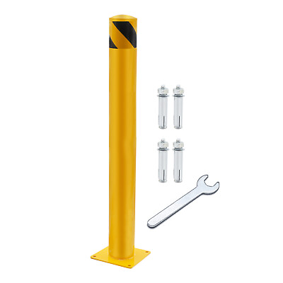 #ad 1x High Visibility 42quot;H 4.5quot;D Safety Bollard Steel Post for Street Parking $31.34