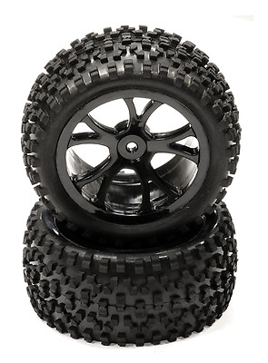 #ad Pre Mounted 1 10 Buggy 10 Spoke Rear 40mm All Terrain Q4032 12mm Hex O.D. 87mm $13.85