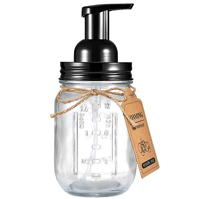 #ad Mason Jar Foaming Soap Dispenser Rustproof Stainless Steel Mason Jar Lidamp;Foam... $16.76