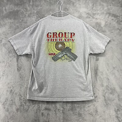 #ad #ad Y2K AAA Shirt Mens XL Gray NRA Group Therapy Marksman Range Outdoor Cabincore $19.86