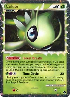 #ad Pokémon TCG Celebi Prime 92 102 Ultra Rare HGSS: Triumphant Near Mint $33.99