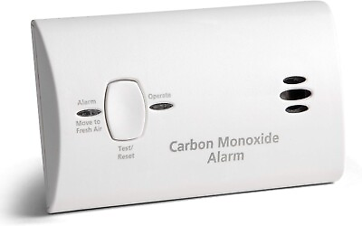 #ad Portable Kidde CO Alarm: Battery Powered Carbon Monoxide Detector Test Button $20.96