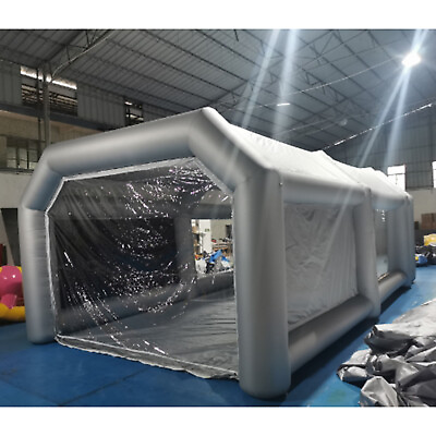 #ad Portable Car Paint Spray Booth 26FTx13FTx10FT Inflatable Spray Tent Mobile Cabin $607.05