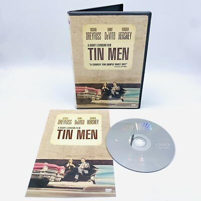 #ad Tin Men 1987 DVD Richard Dreyfuss Danny DeVito w Insert VGC Free Fast Ship $14.99