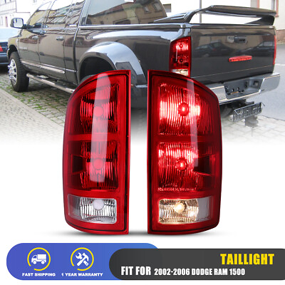 #ad For 2002 2006 Dodge Ram 1500 2500 3500 Tail Lights Rear Brake Lamps LeftRight $52.59