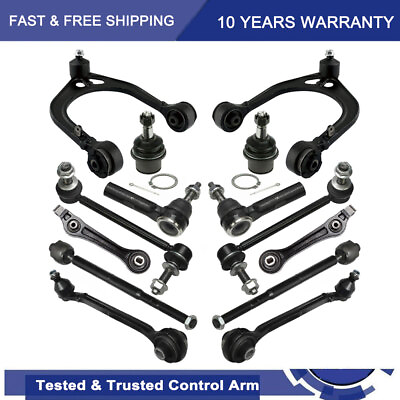 #ad 14PC Front Control Arm Tie Rod End Sway Bar Ball Joint For Chrysler 300 Dodge $154.36
