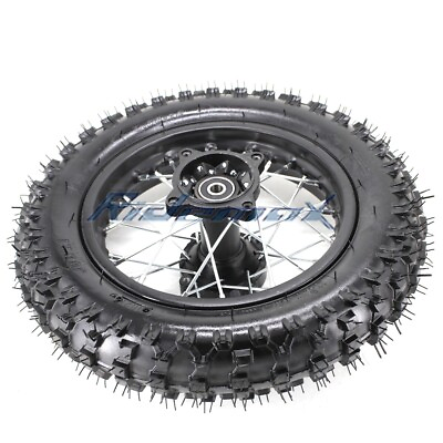 #ad 10quot; Rear Wheel Rim Tire Assembly 3.0 10 Tire 12mm Axle for 50cc 110cc Dirt Bike $59.99