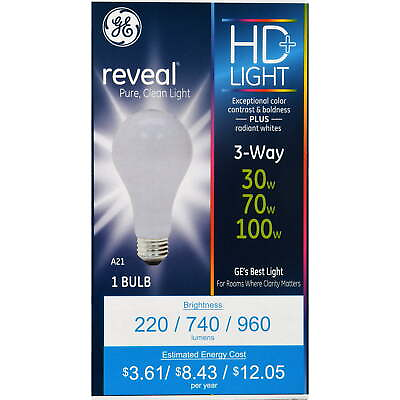#ad GE Lighting 97784 3 Way 30 70 100W Standard Bulb 12 Bulbs $29.99