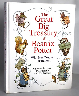 #ad The Great Big Treasury of Beatrix Potter 1992 Hardcover 19 Stories 235 pg Book $8.19