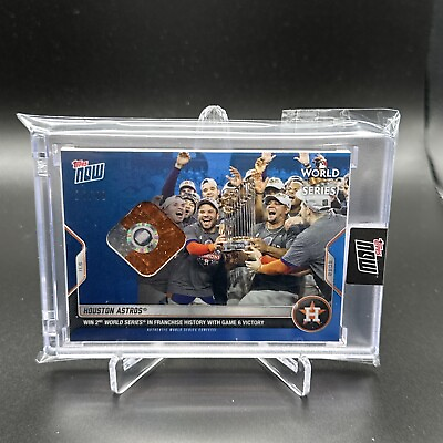 #ad 2022 MLB TOPPS NOW 1160B Confetti Relic BLUE 49 Astros World Series Champs $349.99