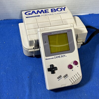 #ad Nintendo Game Boy Original w Portable Carry All Asciiware Read Desc $100.00