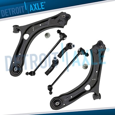 #ad FWD Front Lower Control Arms Sway Bars Tie Rods Kit for 2012 2016 Passat Beetle $106.32