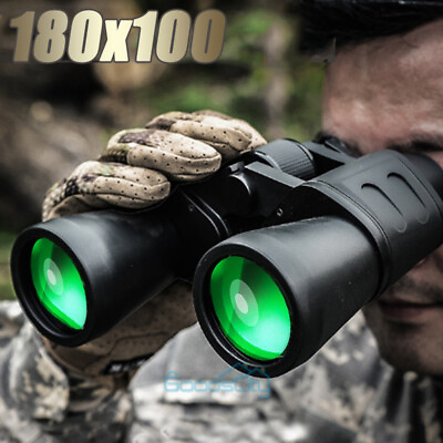 #ad 180x100 High Power Military Binoculars Day Night Vision Waterproof Hunting Case $49.99