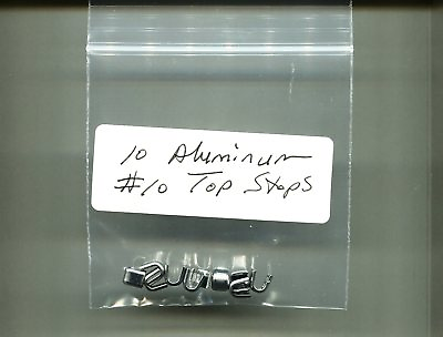 #ad #10 Aluminum Heavy Duty Top Zipper Stops Pack of 10 New $2.96