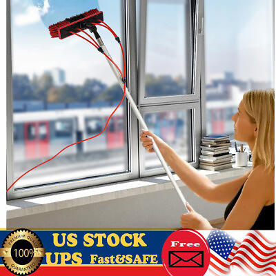 #ad Water Fed Pole Kit Water Fed Brush 26FT For Window Solar Panel Cleaning Washing $73.82