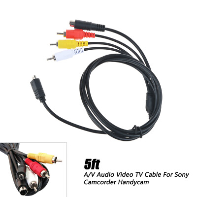 #ad AV A V TV Video Cable Cord Lead For Sony DCR DVD105 e DCR DVD103 e v Camcorder $8.99