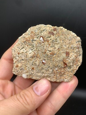 #ad 141.9 Gram Extremely Rare Monazite Crystal Cluster On Matrix From Zagi $200.00
