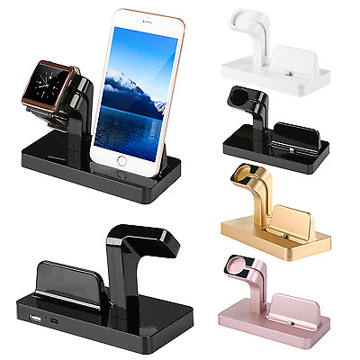 #ad Charging Dock Stand Station Charger Holder For iPhone 11 X 8 7amp; Plus Apple Watch $9.88