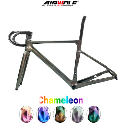 #ad #ad Airwolf 700*38c Carbon Road Bike Frame Aero Bike Chameleon paint $610.00