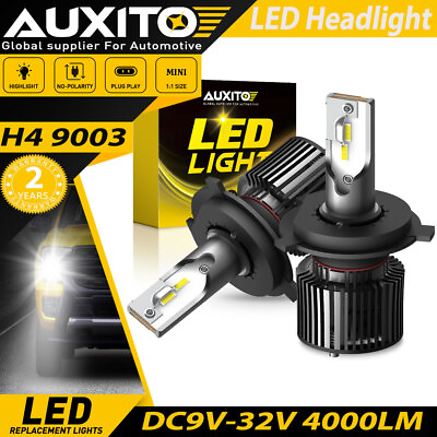#ad 9003 H4 100W LED Headlight High Low Beam Bulbs 6500K 80000LM Super Bright White $23.74