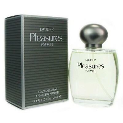 #ad PLEASURES by Estee Lauder 3.3 3.4 oz EDC Cologne for Men NEW IN BOX $26.80
