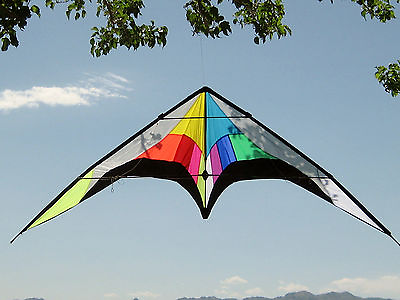 #ad Stunt Kite Dual Line 102quot;x30quot; RipStop Nylon Material Carbon Wrap Spars Bag $79.99