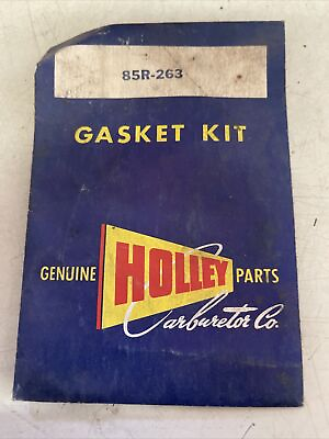#ad Genuine Holley Carburetor Gasket Kit 85R 263 $10.00