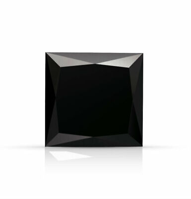 #ad Natural Black Diamond Princess Cut Loose Diamond Square Cut Diamond i3 Clarity $390.00