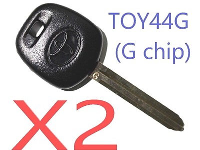 #ad X2 Toyota Scion TOY44G 2010 2016 G Chip Transponder Key Top Quality USA Seller $18.99