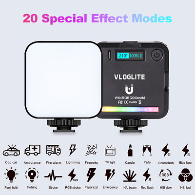 #ad Magnet Pocket RGB CCT 2500 9000K 45 LED Video Light Photography Fill Lamp VLog $24.43