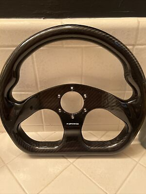 #ad NRG for Carbon Fiber Steering Wheel 320mm Flat Bottom w Shiny Black Carbon $299.00