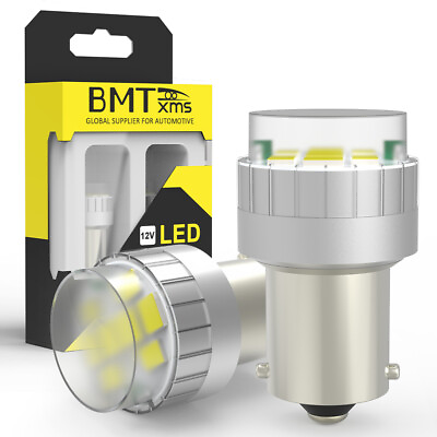 #ad 2x 7506 1156 LED Backup Reverse Light BA15S P21W Bulbs White Canbus Error Free $12.36