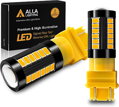 #ad 2800Lm 3156 3157 LED Turn Signal Lights Bulbs Amber Yellow T25 4157 5702 3457 A $34.09