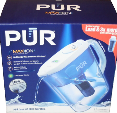 #ad PUR PPT111W 11 Cup Ultimate MAXION Pitcher Filtration system LED 1 Filter $23.99