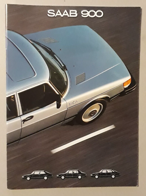 #ad Saab 900 Range Brochure 1980 GL GLs GLE Turbo GBP 14.99