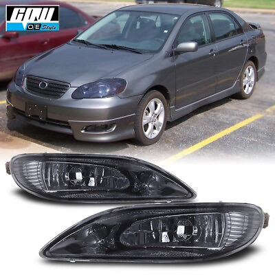 #ad #ad Fog Lights for 02 04 Toyota Camry Corolla Solara Front Bumper Lamps Smoke Lens $47.99