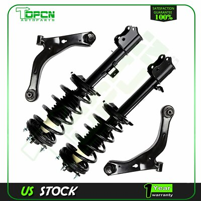 #ad For 01 04 Mazda Tribute Front Suspension Strut Shock Control Arm Ball Joint Kit $210.87