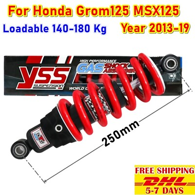 #ad S15 Rear Gas Shock For Honda Grom 125 MSX DTG Suspension YSS MB302 250P 19 New $132.19