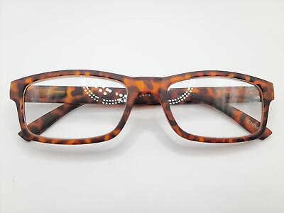 #ad Unisex Brown Tort Rectangular Reading Glasses 2.00 Spring Hinges $17.95