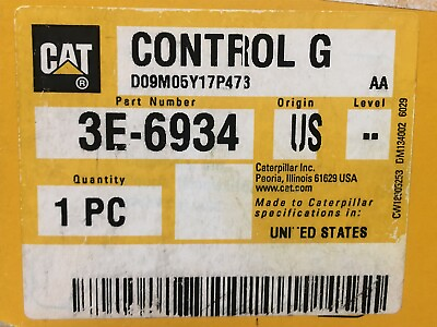 #ad New Caterpillar 3E 6934 Control Group $8900.00