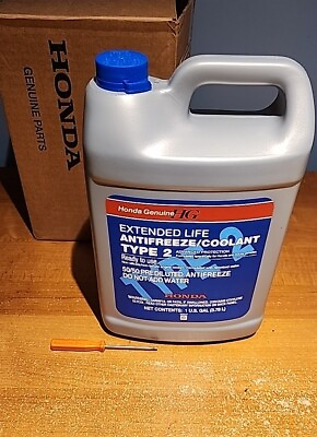 #ad 1 GAL Honda Genuine OEM Type 2 Antifreeze Coolant Long Life Blue NEW SEALED $35.33