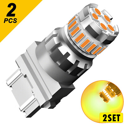#ad 2Set AUXITO 3156 3157 Amber LED CANBUS Signal Turn Parking Light Bulbs Free Erro $25.99